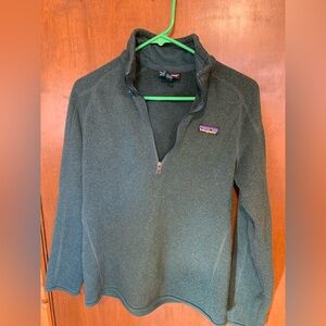 Patagonia Women’s Teal half Zip-Up Sweater